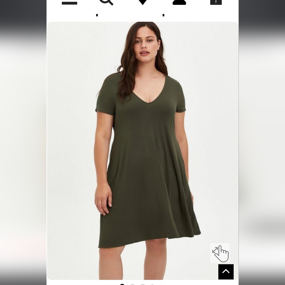 Torrid Super Soft Trapeze Dress - Picture 4 of 6